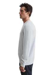 Marc O'Polo Rundhalspullover Grau/Hellblau