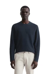 Marc O'Polo Rundhalspullover Dunkelblau/Grau/Blau/Schwarz