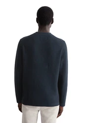 Marc O'Polo Rundhalspullover Dunkelblau/Grau/Blau/Schwarz