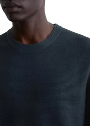 Marc O'Polo Rundhalspullover Dunkelblau/Grau/Blau/Schwarz