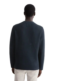 Marc O'Polo Rundhalspullover Dunkelblau/Grau/Blau/Schwarz
