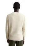 Marc O'Polo Rundhalspullover Khaki/Beige/Weiß/Gelb/Creme