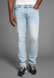 Bruno Banani Straight-Jeans Hutch Hellblau/Blau