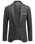 Allthemen Sakko Herren Anzugjacke Slim Fit Business 
