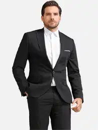 Sakko Herren Anzugjacke im Slim Fit eleganter Sakko fr Business