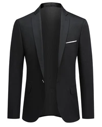 Allthemen Anzug Herren Slim Fit Businessanzug Dunkelgrau/Schwarz/Grau