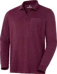 Langarm-Poloshirt Superweich mit hohem Baumwoll-Anteil