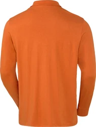 Jacques Britt Langarm-Poloshirt Superweich Orange