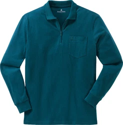 Jacques Britt Langarm-Poloshirt Superweich 