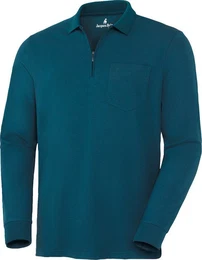 Langarm-Poloshirt Superweich mit hohem Baumwoll-Anteil