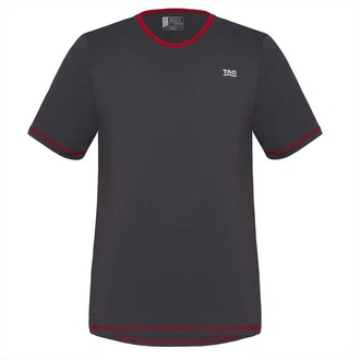 TAO Laufshirt AMNO Dunkelgrau/Rot/Grau/Dunkelblau