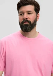 s.Oliver Kurzarmshirt T-Shirt mit Logo-Print Rosa