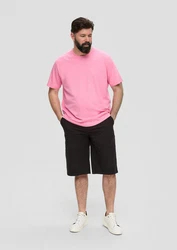 s.Oliver Kurzarmshirt T-Shirt mit Logo-Print Rosa