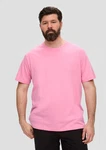 s.Oliver Kurzarmshirt T-Shirt mit Logo-Print Rosa