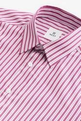 Next Langarmhemd Slim Fit Rosa