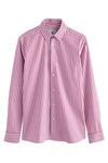 Next Langarmhemd Slim Fit Rosa