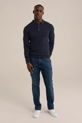 WE Fashion Poloshirt Dunkelblau/Blau