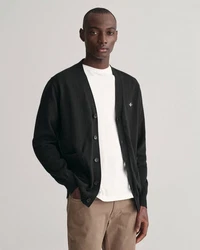 Gant Strickjacke CLASSIC COTTON V-CARDIGAN Schwarz