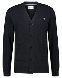 Gant Strickjacke CLASSIC COTTON V-CARDIGAN Schwarz
