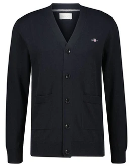 Gant Strickjacke CLASSIC COTTON V-CARDIGAN Schwarz