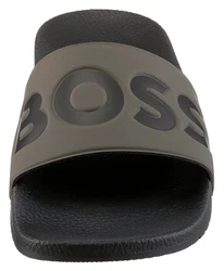 BOSS Pantolette Aryeh Dunkelgrün/Dunkelgrau/Khaki