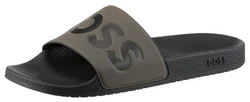 BOSS Pantolette Aryeh Dunkelgrün/Dunkelgrau/Khaki