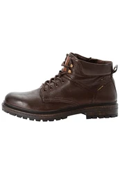 camel active Boot mit Reisverschluss Schnürschuh Braun/Dunkelbraun