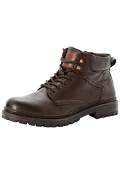 camel active Boot mit Reisverschluss Schnürschuh Braun/Dunkelbraun