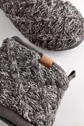 Next Gestrickte Hausstiefel Schwarz/Dunkelgrau/Grau/Hellgrau