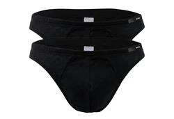 Hom Slip Herren Micro Briefs Plumes 2er Pack Schwarz