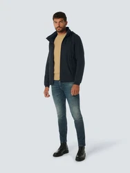 NO EXCESS Jacke mit Kapuze Dunkelblau/Schwarz/Dunkelgrau