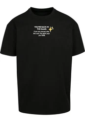 Mister Tee Upscale T-Shirt (1-tlg) Schwarz/Dunkelblau