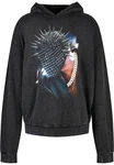 Mister Tee Thorned Mask Oversized Hoody Dunkelgrau/Schwarz/Braun/Grau