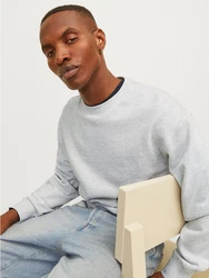 Jack & Jones Sweatshirt JJECHARGE SWEAT CREW NECK NOOS Grau/Hellgrau