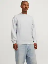 Sweatshirt JJECHARGE SWEAT CREW NECK NOOS mit Rippbndchen