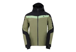 RennerXXL Funktionsjacke Matterhorn Herren Skijacke Dunkelgrün/Grün/Neonfarben