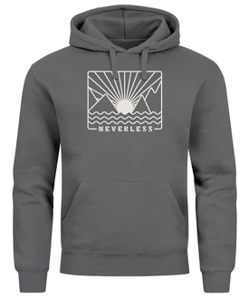 Neverless Hoodie Herren Print Outdoor Grafik Line Art Berge Sonne Natur Hellgrau/Grau/Dunkelgrau/Braun Neverless Hoodie Herren Print Outdoor Grafik Line Art Berge Sonne Natur Hellgrau/Grau/Dunkelgrau/Braun