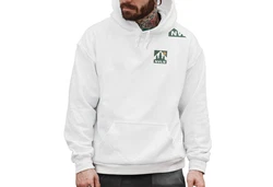 Neverless Hoodie Herren Backprint Berge Outdoor Wald Camping Gelb/Türkis/Beige/Rosa/Rot/Dunkelgrün