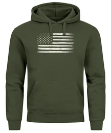 Hoodie Hoodie Herren USA Flagge Print Retro Style Mnner Fashion Streetstyle