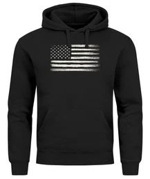 Hoodie Hoodie Herren USA Flagge Print Retro Style Mnner Fashion Streetstyle