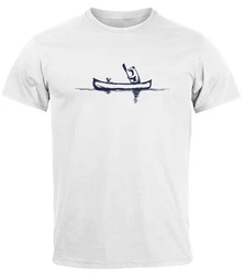 Neverless Print-Shirt Herren T-Shirt Familie Kanu Outdoor Fashion Streetstyle Dunkelblau/Blau/Weiß/Grau