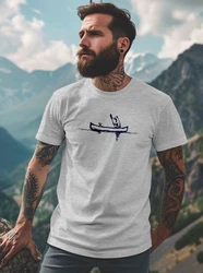 Neverless Print-Shirt Herren T-Shirt Familie Kanu Outdoor Fashion Streetstyle Grau/Dunkelgrau/Blau/Hellgrau/Dunkelblau