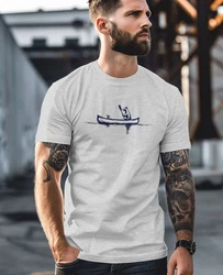 Neverless Print-Shirt Herren T-Shirt Familie Kanu Outdoor Fashion Streetstyle Grau/Dunkelgrau/Blau/Hellgrau/Dunkelblau