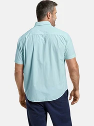 Charles Colby Kurzarmhemd DUKE GRAYSON Comfort Fit Hellblau/Blau