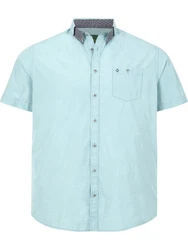 Charles Colby Kurzarmhemd DUKE GRAYSON Comfort Fit Hellblau/Blau