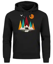Hoodie Hoodie Herren Berge Br Natur Polygon Outdoor Printshirt Aufdruck