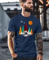 Neverless Print-Shirt Herren T-Shirt Berge Natur Polygon Outdoor 