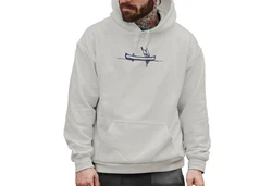Neverless Hoodie Herren Familie Kanu Outdoor Print Dunkelblau/Blau/Grau/Hellgrau