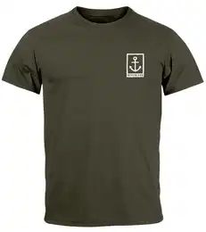 Print-Shirt Herren T-Shirt Anker Motiv Brust Batch Logo Fashion Streetstyle mit Print