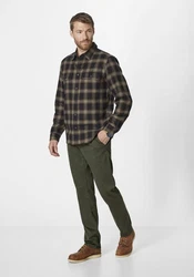 Redpoint Chinohose Jasper Slim-Fit Dunkelgrün/Khaki/Türkis